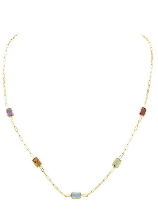 Collar Baguette Rainbow