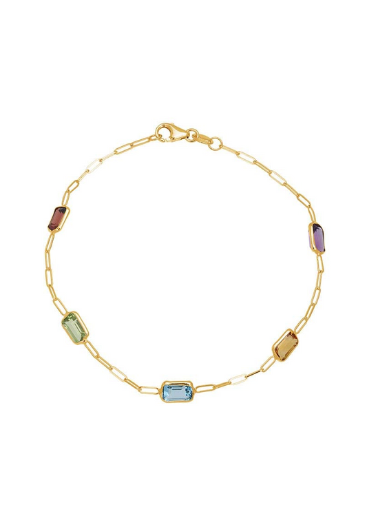 Pulsera Baguette Rainbow