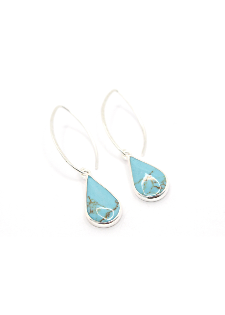 Aretes con Turquesa