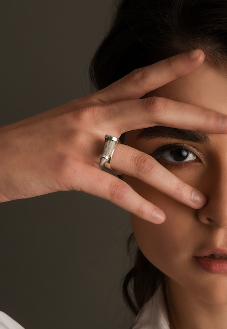 Anillo Cuerno Plata